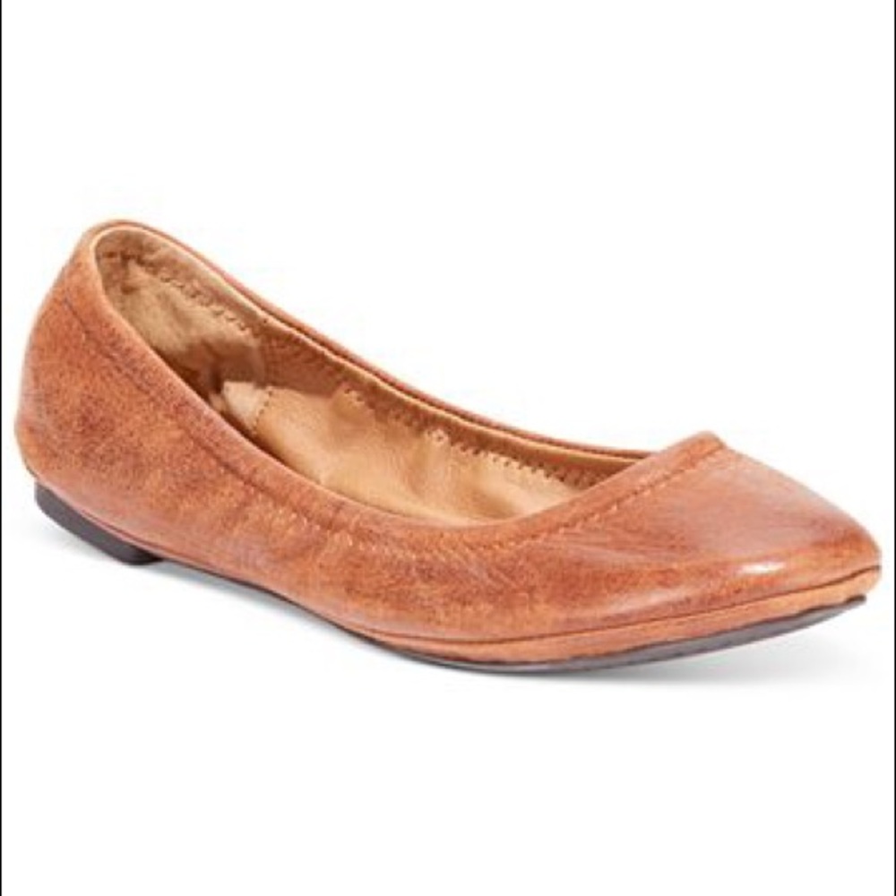 Brown Leather Ballet Flats